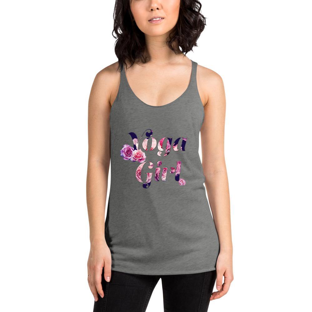 Yoga Girl Roses - Women's Racerback Tank - JML Design Yoga
