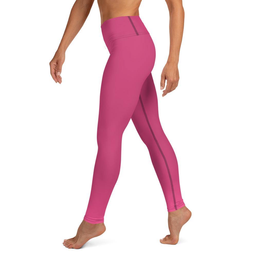 Raspberry Sorbet - High Waist Yoga Leggings - JML Design Yoga
