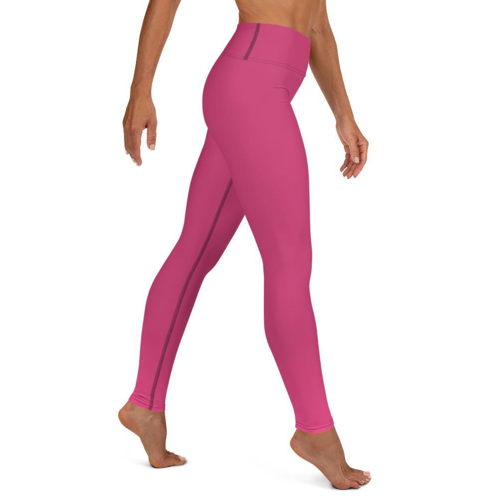 Raspberry Sorbet - High Waist Yoga Leggings - JML Design Yoga