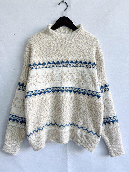 Geo Cozy Drop Sweater