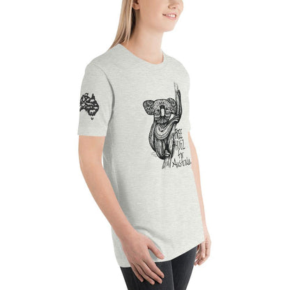 Help Save Australia Koala Free Hugs - Short-Sleeve Unisex T-Shirt - JML Design Yoga