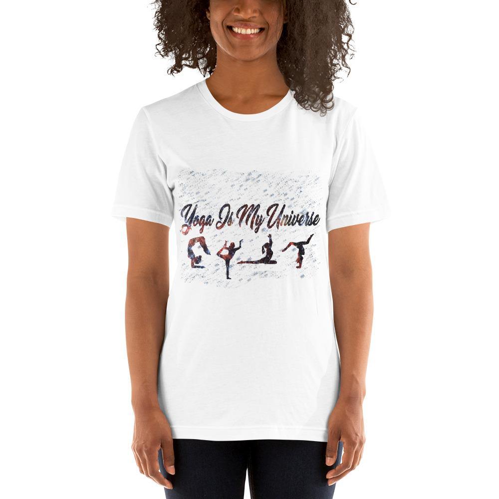 Yoga Is My Universe - Short-Sleeve Unisex T-Shirt - JML Design Yoga