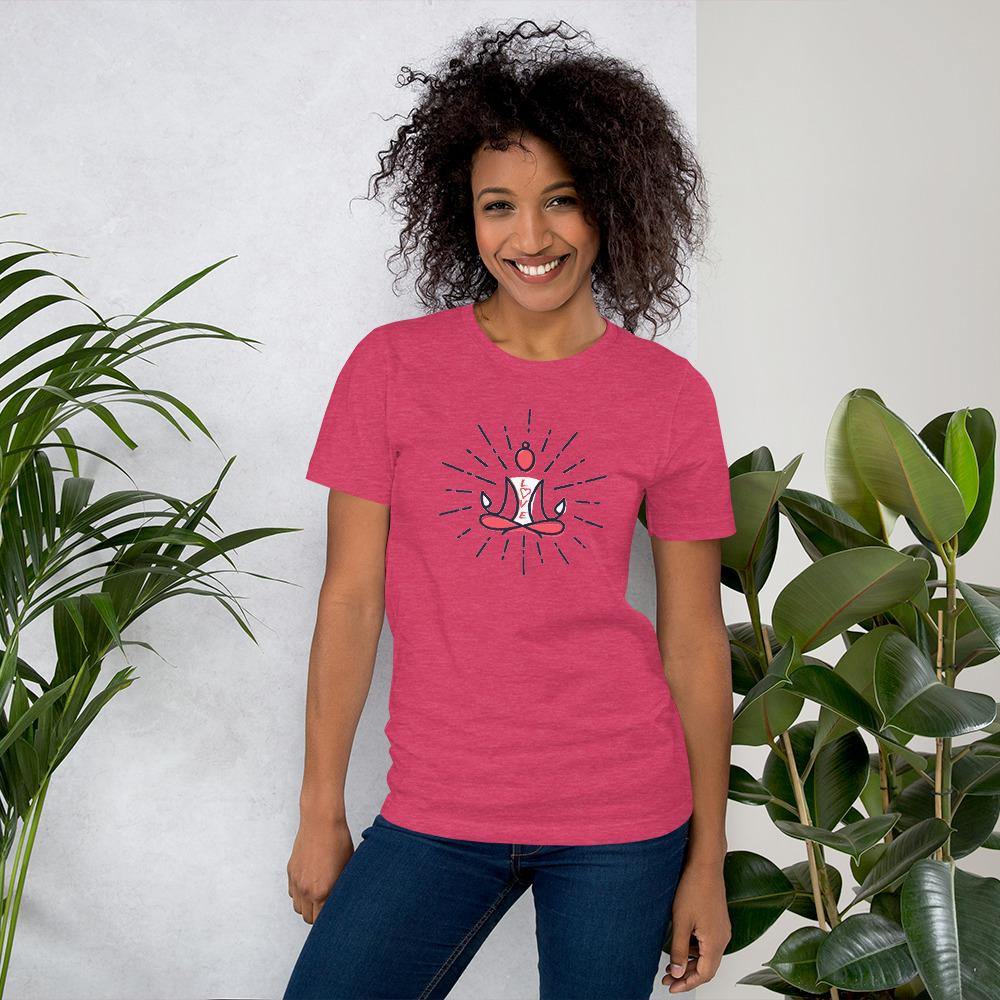 Love in Your Yoga Heart - Short-Sleeve Unisex T-Shirt - JML Design Yoga