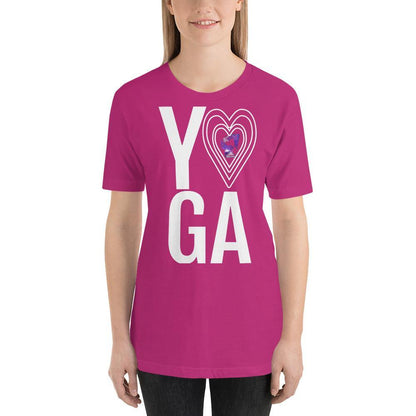 YOGA Love - Short-Sleeve Unisex T-Shirt - JML Design Yoga