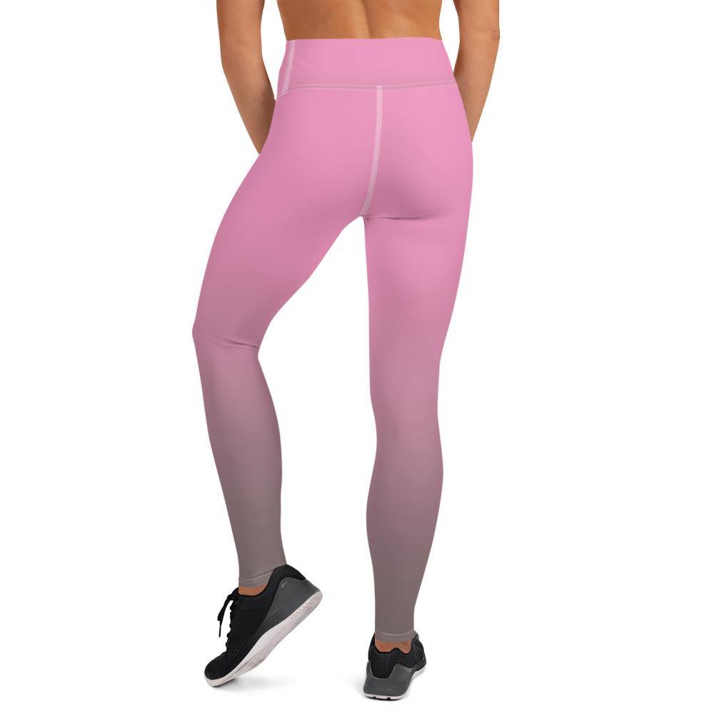 Pink Fade - High Waist Yoga Leggings - JML Design Yoga