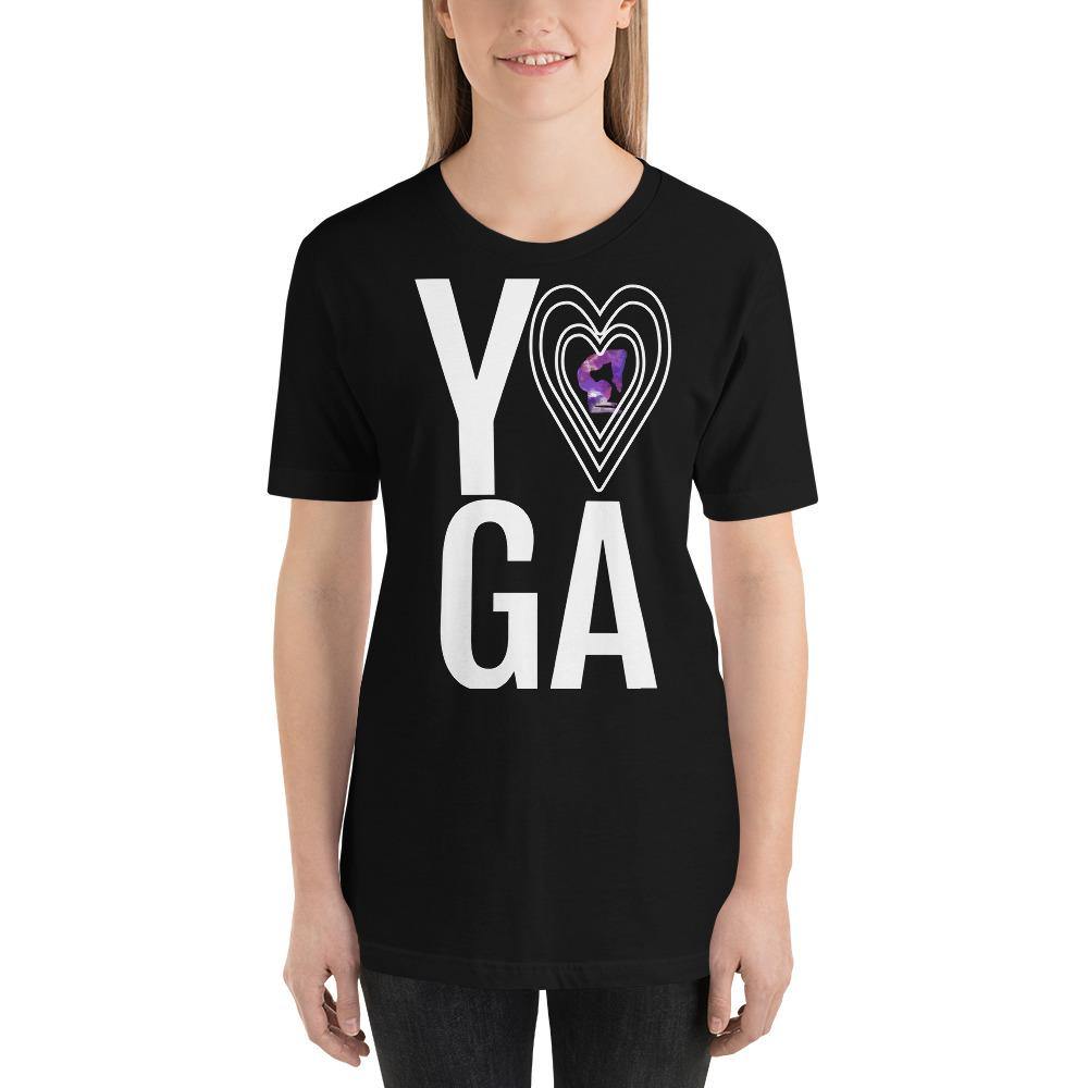 YOGA Love - Short-Sleeve Unisex T-Shirt - JML Design Yoga