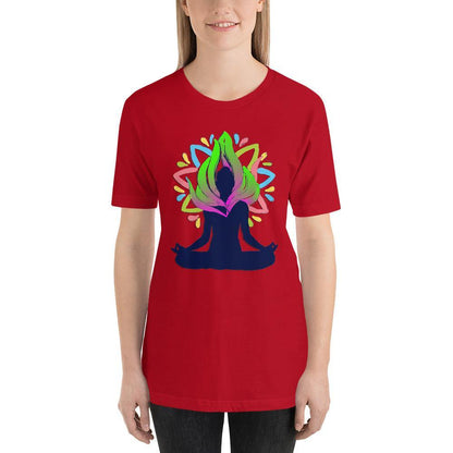 Yoga Peace and Energy Flow - Short-Sleeve Unisex T-Shirt - JML Design Yoga