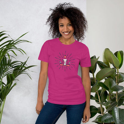 Love in Your Yoga Heart - Short-Sleeve Unisex T-Shirt - JML Design Yoga