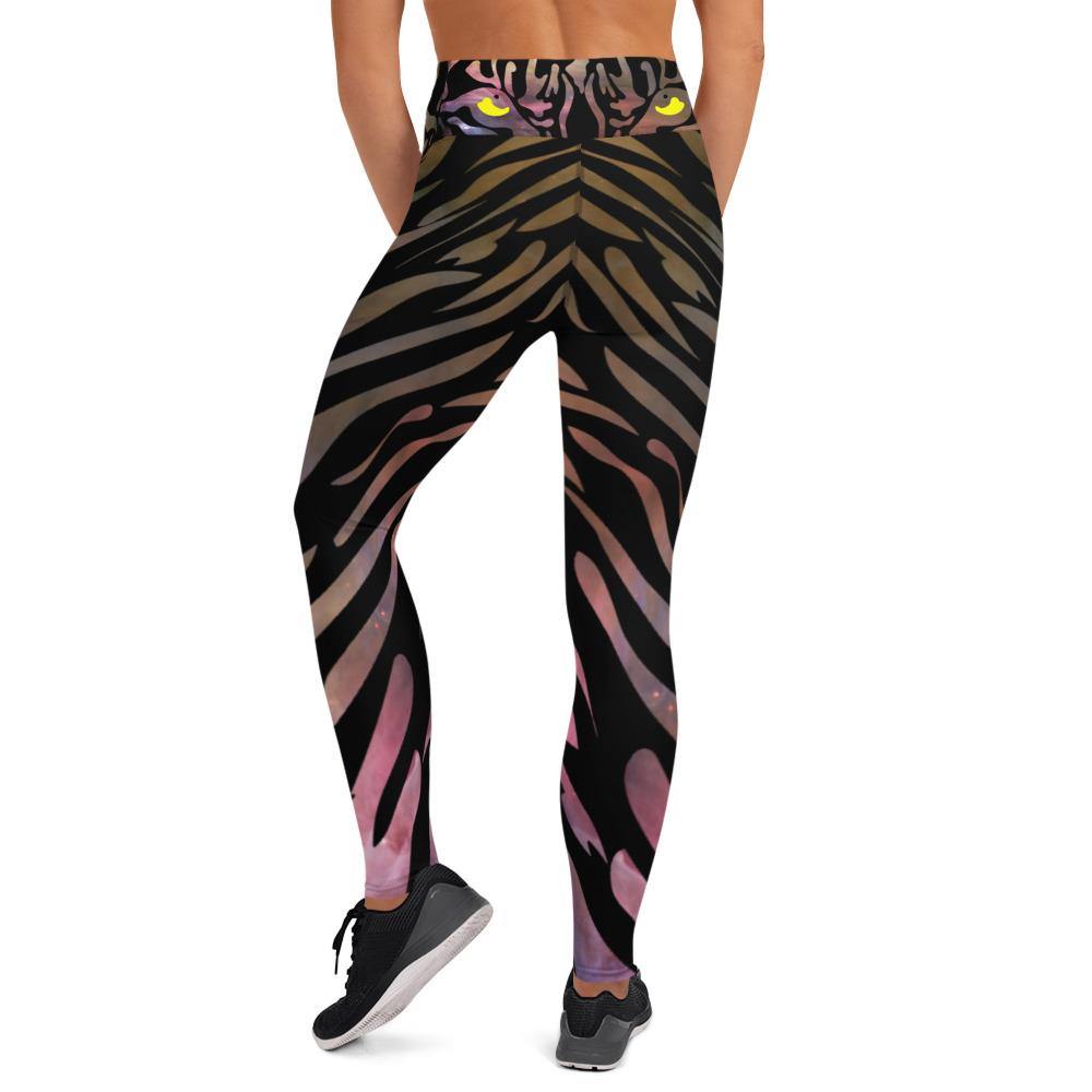 Tiger Galaxy - High Waist Yoga Leggings - JML Design Yoga