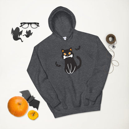 Cute Scary Cat for Halloween - Unisex Hoodie - JML Design Yoga
