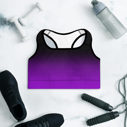 Midnight Purple - Padded Sports Bra - JML Design Yoga