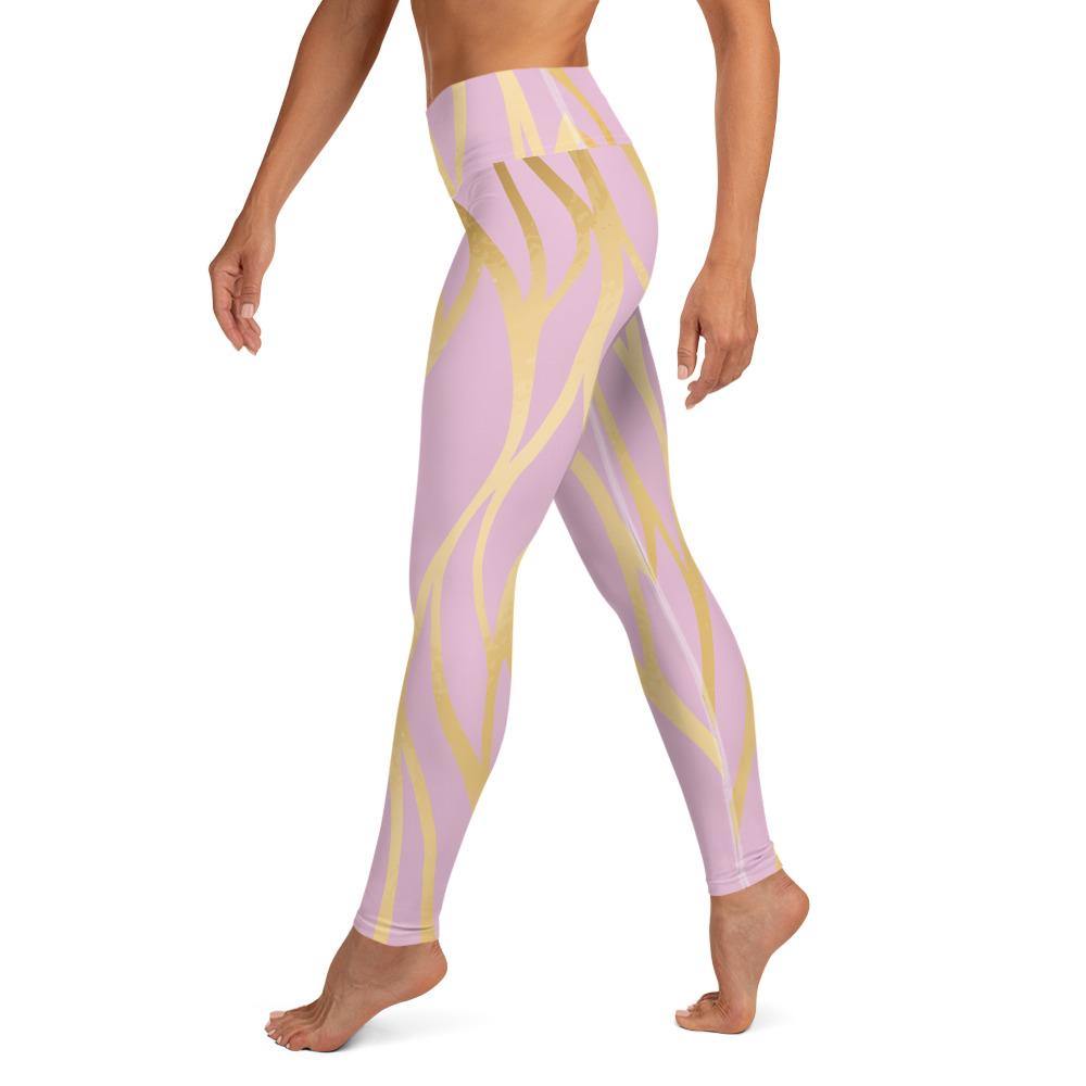 Gold Roots - High Waist Yoga Leggings - JML Design Yoga