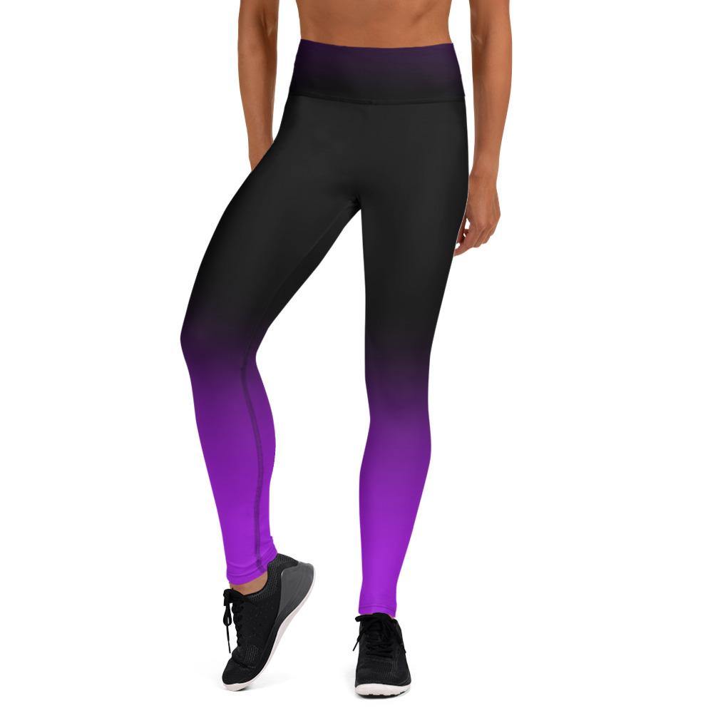 Midnight Purple - High Waist Yoga Leggings - JML Design Yoga