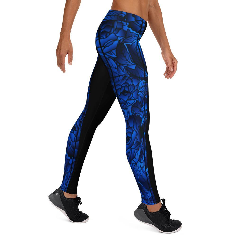 Blue Rose - Leggings - JML Design Yoga