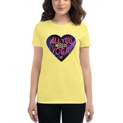 All You Need Is Yoga - Women's short sleeve t-shirt - JML Design Yoga