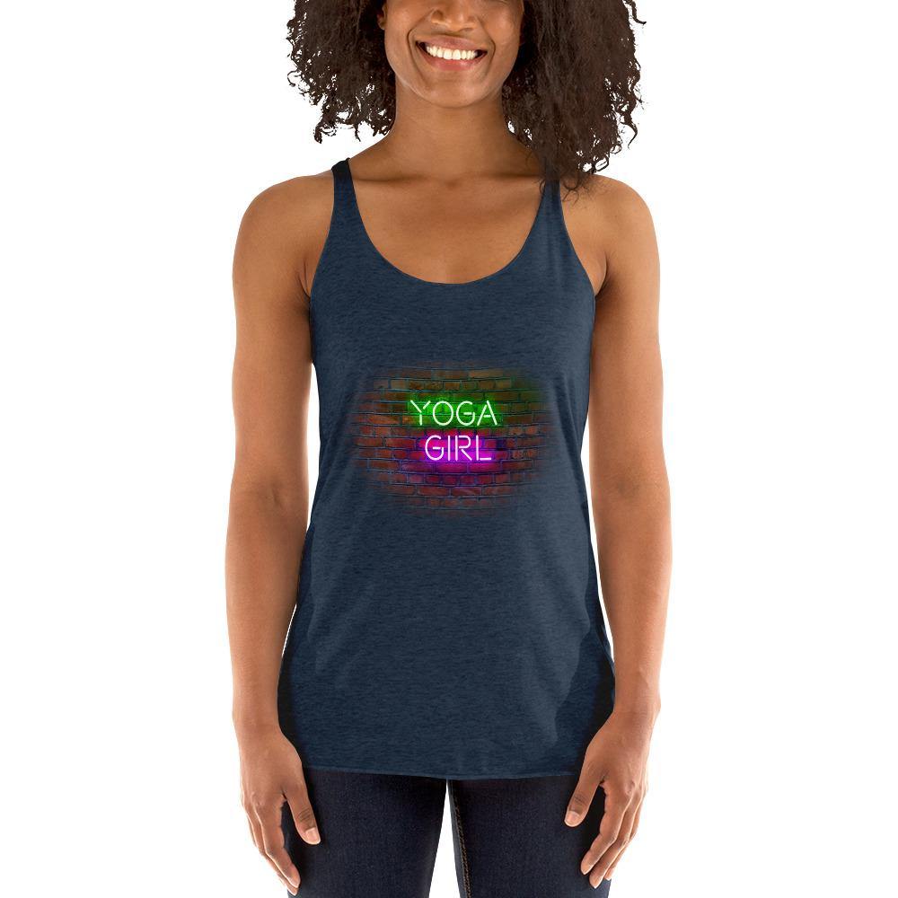 Yoga Girl Neon - Women's Racerback Tank - JML Design Yoga