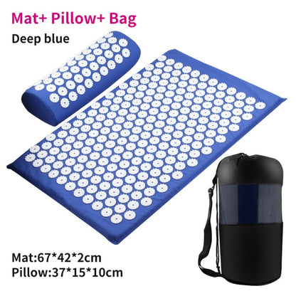 Acupuncture Mat and Neck Pillow - Relieve Stress, Back, Body Pain
